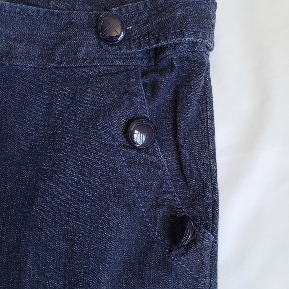 Lilly Pulitzer Palm Beach Fit Dark Wash Wide Leg Jeans - Picture 2 of 5